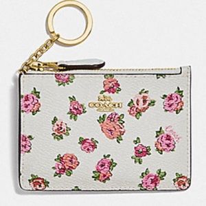 BRAND NEW COACH MINI ID CASE IN VINTAGE ROSE